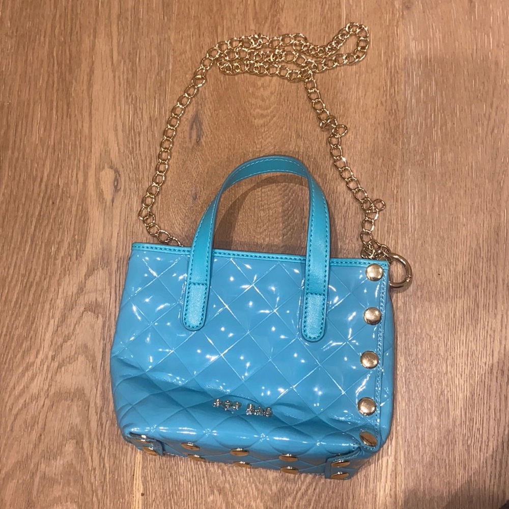 Blue Glossy Bag from Pop Bag only used twice!